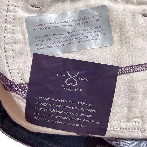 NWT NYDJ Audrey Straight Ankle Jeans Maryland Wash Size 14W Embellished Pockets - Picture 11 of 16